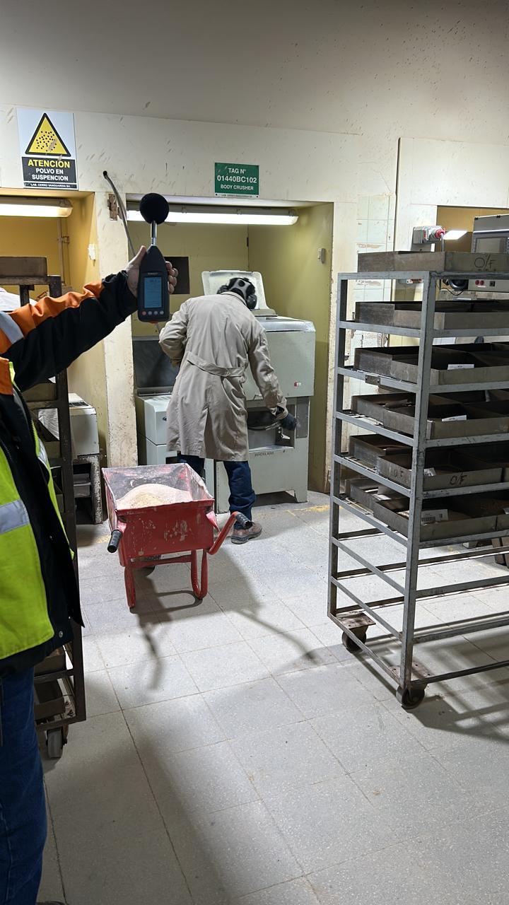 medicion ruido laboratorio proceso minero